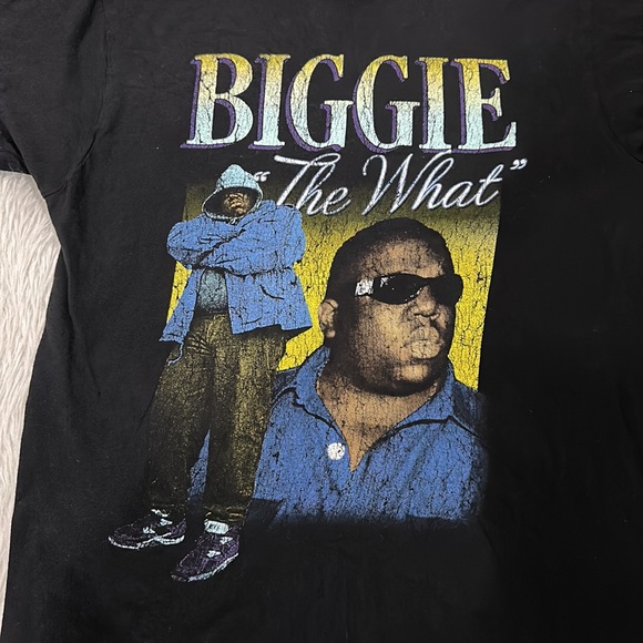 Biggie women’s biggie black t shirt knit size medium - Picture 2 of 4